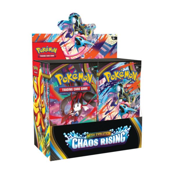 Booster Box Pokémon Chaos Rising — ouvert en live Booster Box Pokémon Chaos Rising — ouvert en live